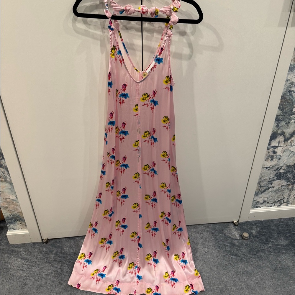 Ganni Light Pink Floral Chemise